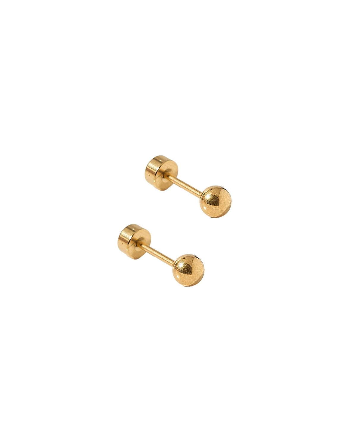 4mm Gold Tone Ball Stud - LINNY CO WholesaleMetals