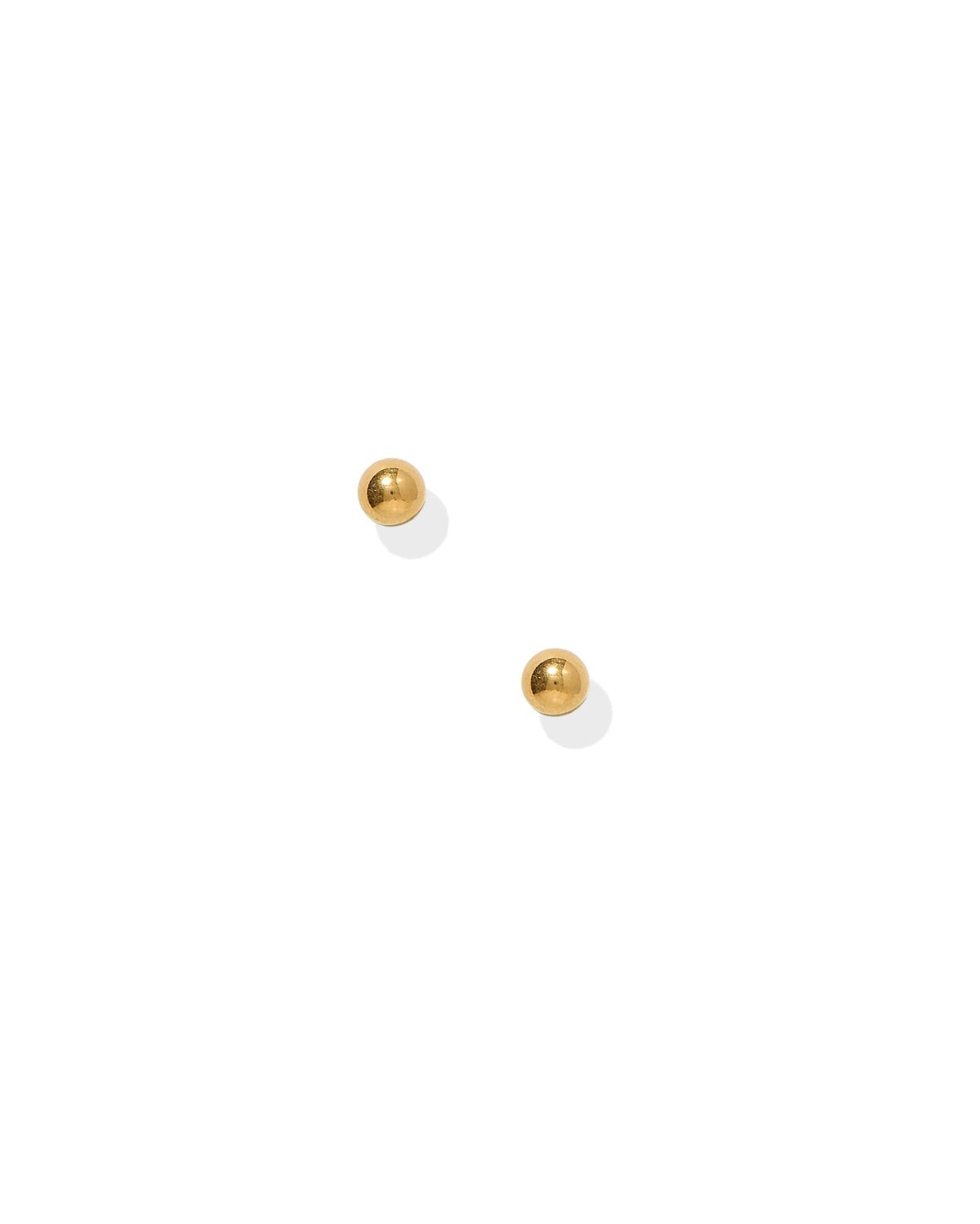 4mm Gold Tone Ball Stud - LINNY CO WholesaleMetals