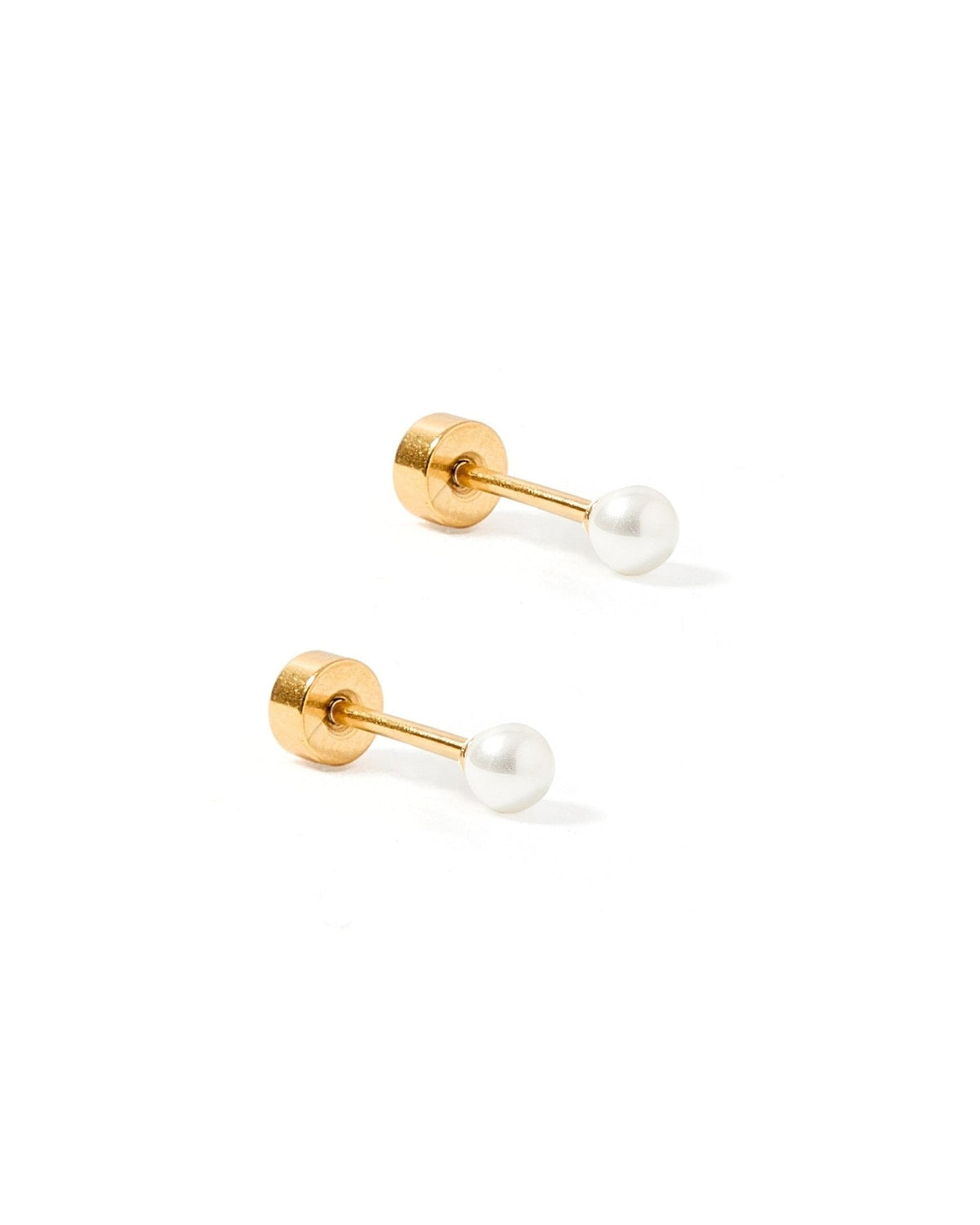 Pearl White 3mm Stud - LINNY CO WholesaleMetals