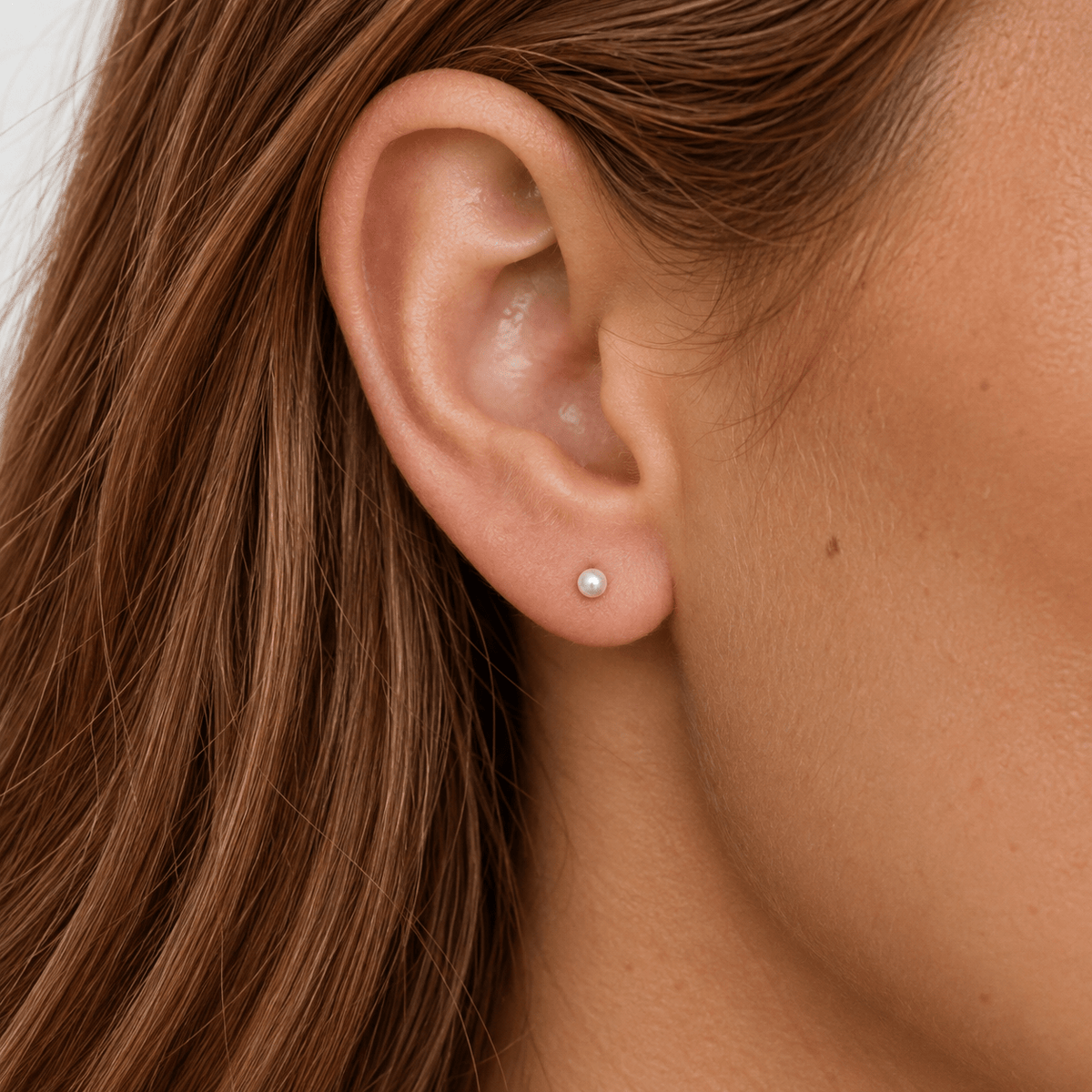 Pearl White 3mm Stud - LINNY CO WholesaleMetals